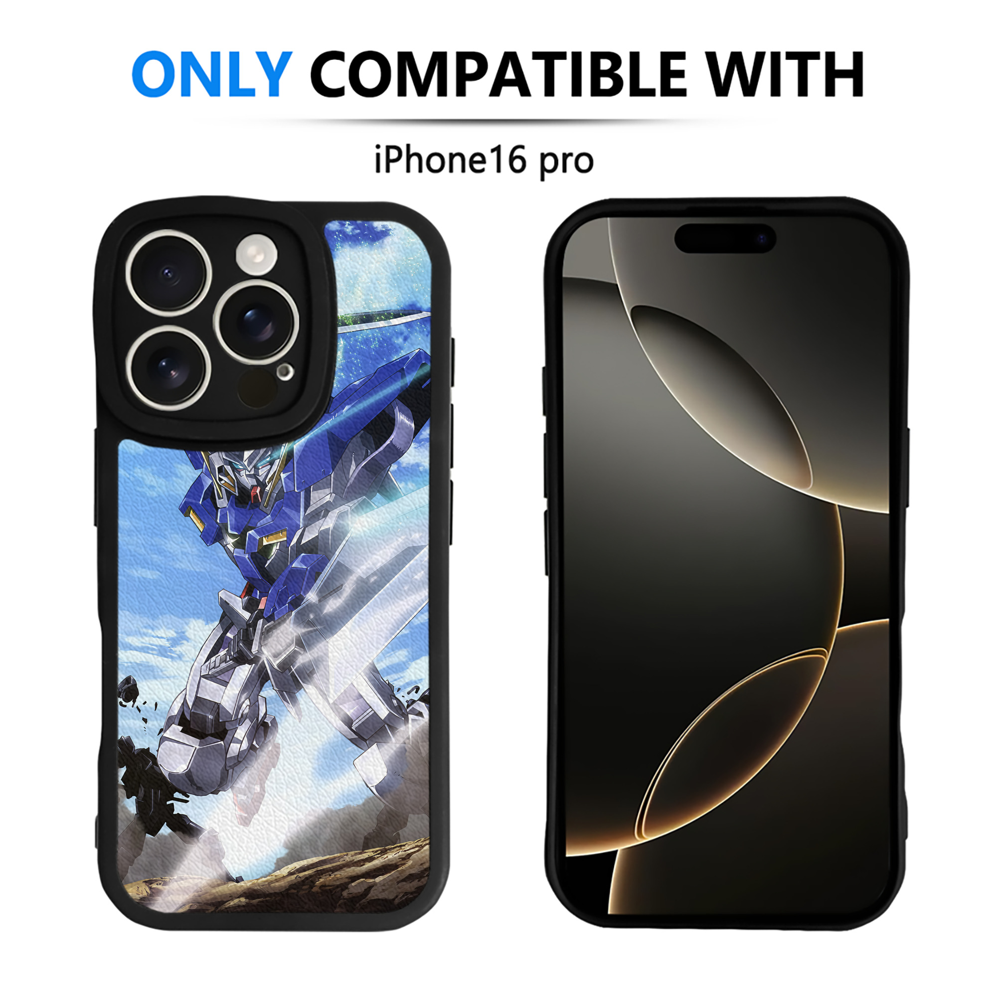 （画像用） 機動戦士ガンダム Mobile Suit Gundam 【iPhone 16シリーズ対応】シリコンスマホケース（レザー調） 材質：シリコン